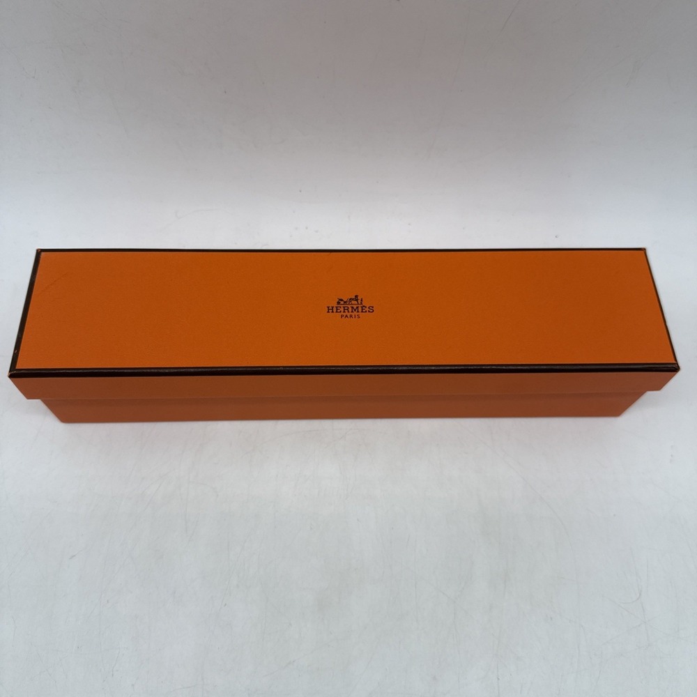 Hermes Box Empty Rectangle ~10.5" x 2" x 2.5" Orange